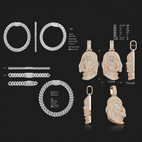 Pendentif personnalisé en argent 925 plaqué or 14K, serti de moissanite VVS (testée), avec lettre, nom ou logo Hip Hop, style star du rap pour homme
