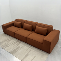 Komprimiertes Vakuumverpacktes Modulares Dreisitzer-Ecksofa mit Chenille-Bezug Platzsparend für Wohnzimmer Hotel Apartment