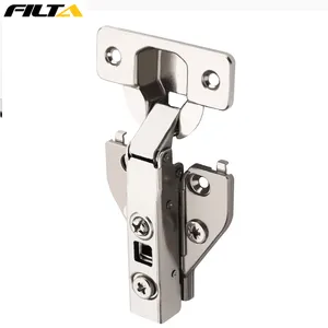 Metal Door Hinge Filta Hydraulic Stainless Steel Furniture Auto Butterfly Kitchen Soft Close Cabinet Hinge