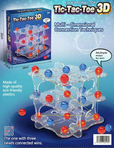 Juego de mesa de estrategia 3D Tic Tac Toe para niños y familia juguete educativo que desarrolla lógica espacial consigue <span class=keywords><strong>tres</strong></span> <span class=keywords><strong>en</strong></span> fila - Product Image 4