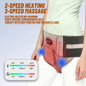 Ceinture de thérapie LED 660nm pour hernie, soulagement de la douleur, masseur de hanches, sous-vêtement chauffant pour parties intimes, aine, abdomen et utérus - Product Image 3