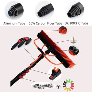 <span class=keywords><strong>Kit</strong></span> de Sistema Telescópico de Limpieza de Ventanas de 30 Pies, Herramienta Eficiente para Lavar Ventanas y Paneles Solares con Poste Alimentado por Agua y Cepillo <span class=keywords><strong>Solar</strong></span> de 9 m - Product Image 4