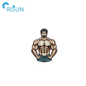 Pin de Esmalte Personalizado al por Mayor para Gimnasio, Fitness, Culturismo, Músculo, Hombre Musculoso con Brazos Fuertes - Product Image 6