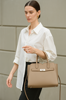 Tas Tangan Wanita Kulit Asli Hitam Tahan Air Model Rantai, Grosir Kustom, Awet, Portabel, Model Terbaru Musim Panas