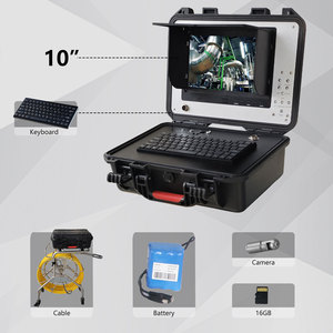 Bestwill <span class=keywords><strong>10</strong></span> inch 60m chiều dài 7mm Cáp IP68 pin không thấm nước đường ống công nghiệp kiểm tra camera với HD DVR hệ thống - Product Image 3