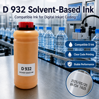 Machine de codage numérique à jet d'encre D 932 compatible à base de solvant pour bouteille/cartouche