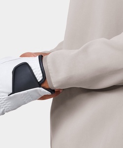 مخصص للرجال بوليستر وg تيري فرنسي رياضي جاف بلون سادة كم طويل سادة محبوك ربع سحاب جولف بلوفر - Product Image 5