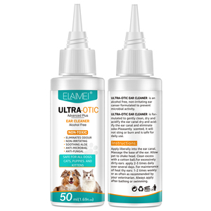 ELAIMEI <span class=keywords><strong>Nettoyant</strong></span> <span class=keywords><strong>Auriculaire</strong></span> Ultra-<span class=keywords><strong>Otic</strong></span> pour Animaux de Compagnie Infections Auriculaires Lavage de la Saleté et des Débris Élimination des Odeurs Auriculaires - Product Image 3