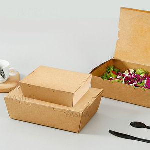 Caja <span class=keywords><strong>de</strong></span> embalaje desechable para panadería, logo impreso personalizado, grado alimenticio, pastel, donut, pizza, Hamburgo - Product Image 3