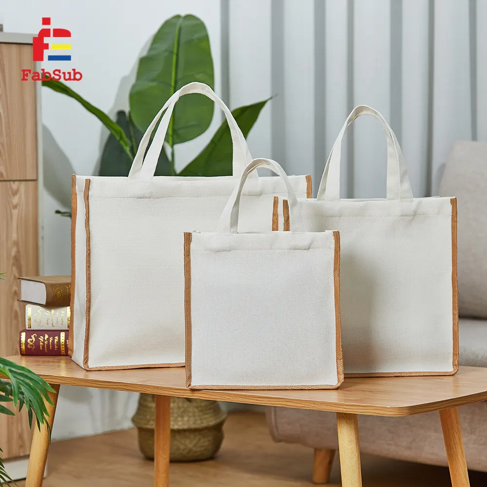 Xu hướng mới thăng hoa Linen Túi mua sắm văn phòng trường ngoài trời có thể in thăng hoa Tote Túi cho tùy chỉnh in ấn