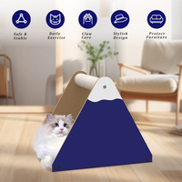 Griffoir de chat ondulé durable avec jouets de chat de porteur de griffe de sisal pour grimper et jouer