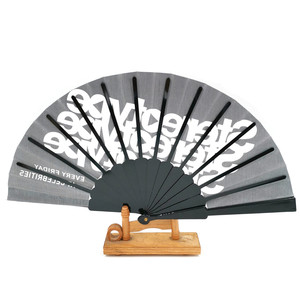 Phong Cách Châu Phi Custom Hand Fan Gấp Tay Fan Với Tay Cầm Bằng Nhựa - Product Image 2