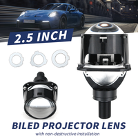 Nouvel objectif de projecteur Bi-LED P28 tricolore de 2,5 pouces, trois couleurs, objectif de projecteur Bi-LED de 3 pouces H4 H7 9006 pour voiture