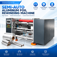 Fabricant de machines à rembobiner la feuille d'aluminium semi-automatiques avec solutions d'emballage en rouleaux personnalisées