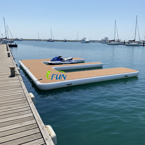 Plateforme flottante antidérapante pour jet ski DWC, station pour moto nautique, ponton gonflable E pour yacht, vinyle PVC, marque IFUN - Product Image 1