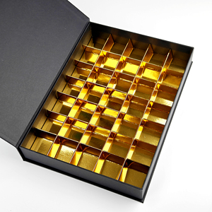 Handmade Luxury Custom UV Logo Hot Assorted Dubai Chocolate Display Gold Black <b>Magnetic</b> Gift Box Packaging with Insert - Product Image 3