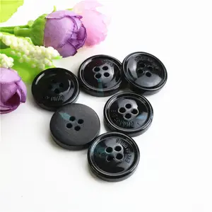 Younus High Quality Horn Button Small Edge Convex Dyed Spray Light Trench Coat Buttons Custom Color LOGO