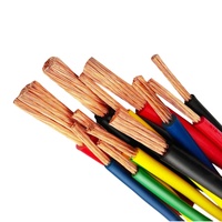 Cable Eléctrico H07V-U H07V-R H07V-K 1.5/ 2.5/ 4/ 6/ 10/ 16mm2 de Cobre Trenzado, Aislado con PVC Ignífugo, Sin Revestimiento