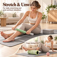 Ensemble de récupération et d'étirement yoga 5-en-1 en gros : Rouleau en mousse, Tapis, Bloc EVA, Bâton de massage musculaire, Ballon à picots