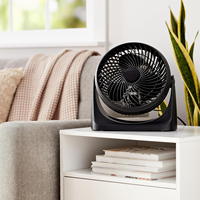 Ventilateur de bureau à circulation d'air numérique, moteur DC écologique, tête inclinable à 90 degrés, 3 vitesses, refroidissement 35 Watts, matériau ABS de qualité