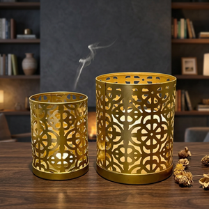 Direct Factory Supplier Handmade Eco-Friendly Durable Brass Square Flameless <b>Tea</b> <b>Light</b> <b>Holder</b> for Christmas Living Room Decor - Product Image 4