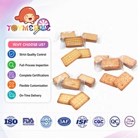 Biscuits gaufrettes rectangulaires croquants saveur truffe / lait au sel d'œuf / sel marin, emballage individuel, pour petit-déjeuner et collation, vente en gros