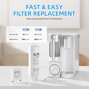 Distributeur d'eau purifiée par osmose inverse certifié NSF, eau alcaline, auto-nettoyage et désinfection UVC - Product Image 2