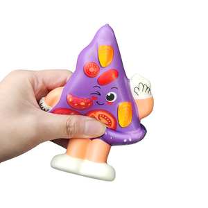Popular Slow Rising Food Pizza Hot Dog Squishy Toy Manufacture Stress Relief Squeeze Toy PU Foam - Product Image 5