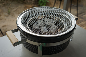 Vente directe d'usine MCD <span class=keywords><strong>table</strong></span> japonaise ronde portable d'intérieur barbecue kamado en céramique - Product Image 3