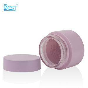 Lusso 100g 100ml barattolo di vetro viola opaco cosmetico 5g 10g 20g 30g 50g 200g 250g barattolo di crema di vetro <span class=keywords><strong>lavanda</strong></span> personalizzato con coperchio colorato - Product Image 5