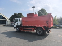 Camion à ordures lourd FAW à chargement latéral, camion de collecte des déchets hydraulique pour le transport des déchets sanitaires urbains