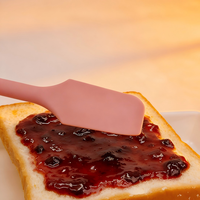 Spatule en silicone pour la cuisine, pour la pâtisserie, cuillère à confiture et racloir à gâteau, ustensile de cuisine durable et écologique, compatible avec les aliments