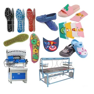 Fully Automatic pvc Rubber sandal Slippers strap shoe Upper Making Machine