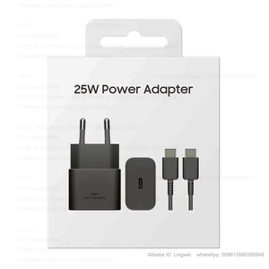 2-1 Traje EP- T2510 Nuevo PD 25W <span class=keywords><strong>cargador</strong></span> <span class=keywords><strong>tipo</strong></span> C adaptador EU 2pin enchufe compatible con carga rápida para <span class=keywords><strong>Samsung</strong></span> - Product Image 1
