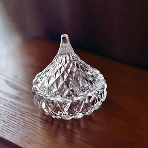 Bocal à bonbons en verre en forme de <span class=keywords><strong>goutte</strong></span> <span class=keywords><strong>d</strong></span>'<span class=keywords><strong>eau</strong></span>, design tendance, bol à bonbons, récipient à bonbons personnalisé - Product Image 4