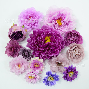 Fleurs artificielles violettes Dongchen Crafts pour épingles à cheveux de mariée, coiffes de remise de diplôme, kit DIY - Product Image 2