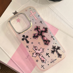 Custodia per Telefono di Lusso con Croce Dorata <span class=keywords><strong>Rosa</strong></span> per <span class=keywords><strong>iPhone</strong></span> 17 Pro Max, Cover in TPU alla Moda per Ragazze, per <span class=keywords><strong>iPhone</strong></span> 16 15 14 <span class=keywords><strong>13</strong></span> 12 11 - Product Image 5