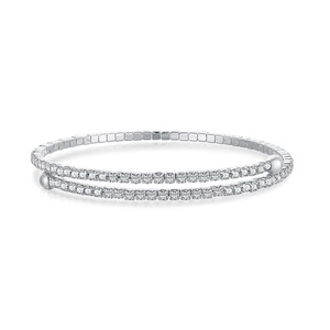Diamond 0.75ct Bangle 925 Sterling Silver Around Tennis Bracelet Mujer - Product Image 5