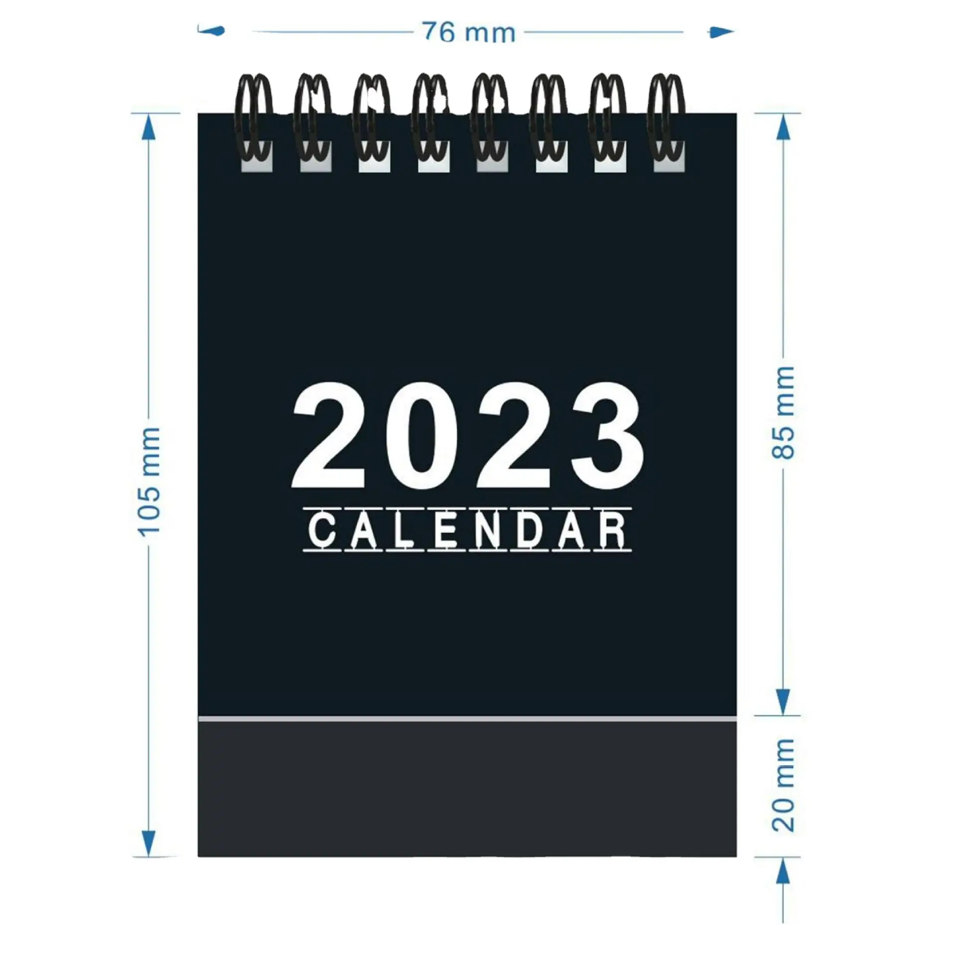 2023 Ins Hardcover Coil Paper Calendar Yearly Monthy Agenda Organizer Custom Printing Simple Mini Table Desk Calendar