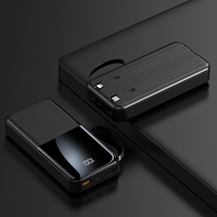 2024 produits les plus vendus double câble intégré LED affichage numérique PD22.5W charge rapide Slim Power Bank Station 20000 mah