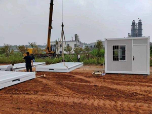 บ้านสำนักงานสำเร็จรูปแบบตู้คอนเทนเนอร์พร้อมหน้าต่างใส ถอดประกอบได้ สำนักงานชั่วคราว ห้องพัก LCL แบบเร็ว ขายส่งจากโรงงาน - Product Image 2