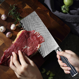 Cuchillo japonés profesional VG10 de acero damasco para picar, 7 pulgadas, para Cocina - Product Image 4