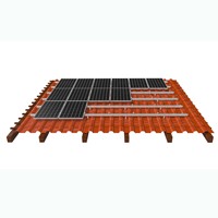 Système complet de montage de panneaux photovoltaïques sur toiture Accessoires Crochet de toiture en aluminium pour tuiles solaires