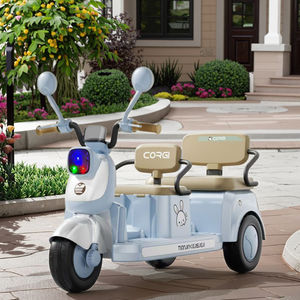 Gran oferta, triciclo eléctrico para niños de doble asiento, triciclo eléctrico con batería para 2 - 6 años, bicicleta eléctrica de <span class=keywords><strong>3</strong></span> ruedas - Product Image 2