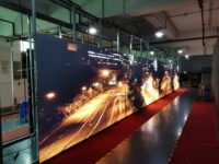 Layar Led tipis 10 kaki X 12 kaki, layar Led, latar belakang panggung, Kabinet Die Casting, layar LED tipis sewa, luar ruangan, harga dinding Led