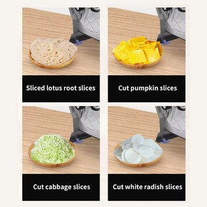 Cortador de limón de acero inoxidable con manivela manual comercial, cortador de frutas y patatas para verduras, patata, raíz de loto, artefacto de alta calidad - Product Image 4