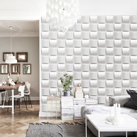 Los fabricantes proporcionan paneles de pared tridimensionales 3D impermeables ignífugos para el interior del hogar