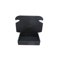 Caja de Envío de Cartón Corrugado de Fácil Apertura, Caja de Cartón para Envíos Postales, Caja de Cartón Grueso Negra para Envíos