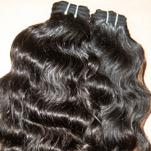 Extensions de cheveux Remy indiens à double trame, 100g, haute qualité, cheveux naturels ondulés, provenant d'Inde, avec emballage - Product Image 1