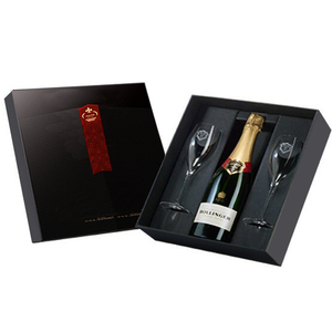 Tùy Chỉnh Màu Đen Rượu Vang Chai Tàu Sân Bay Giấy Sóng Bao Bì Matt Cán Cứng Nhắc Hộp Cho Rượu Vang Nước Trái Cây Thanh Lịch Túi Giấy Thiết Kế - Product Image 6